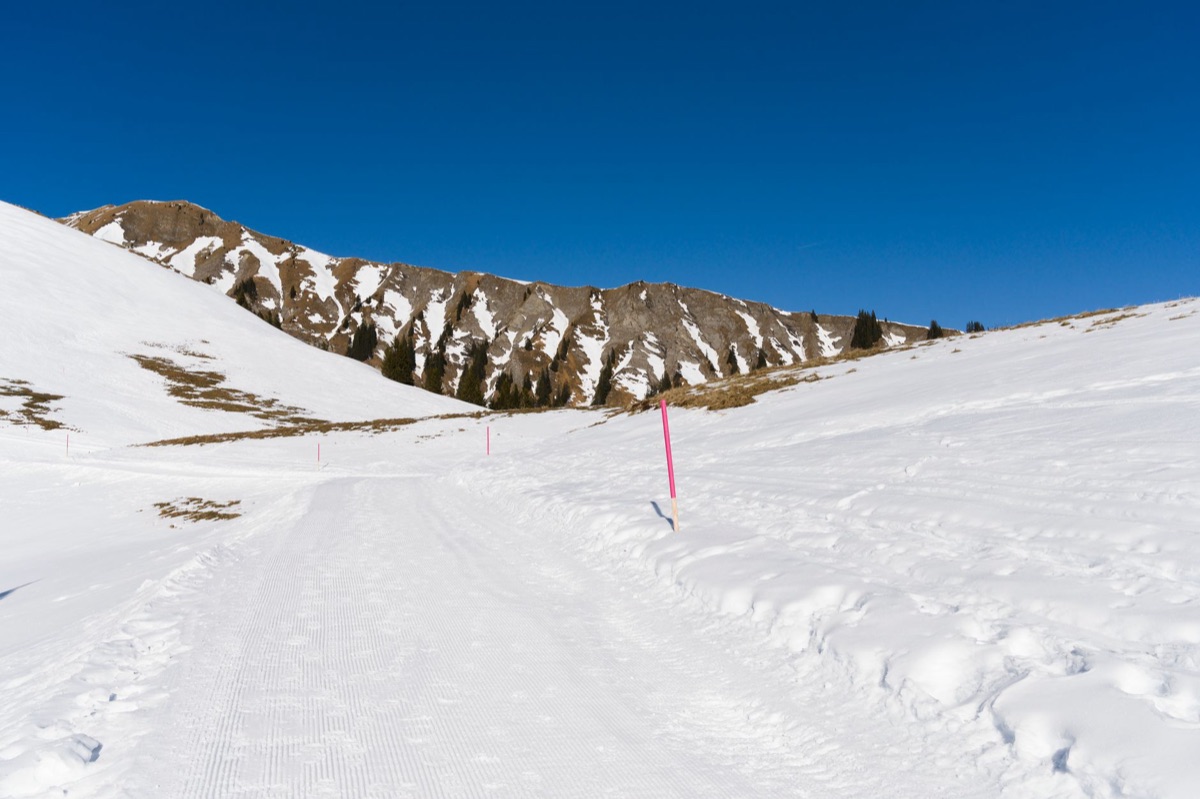 Alpine Wanderwege mit Informationsplaketten