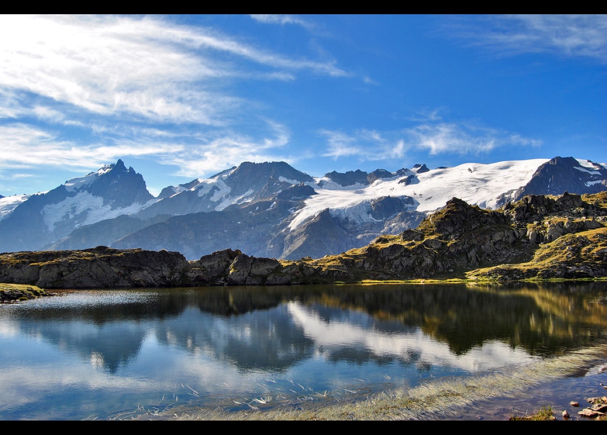 Landscape alpino con lago