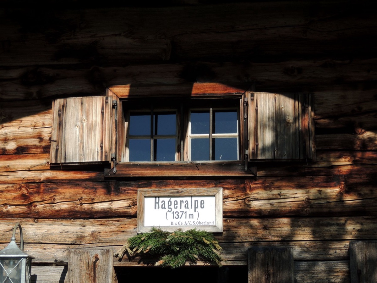 alpine hütte entrance