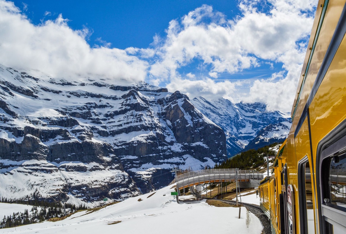 Alpine train route comparison